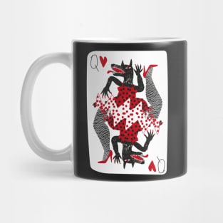 Wolf Queen of Hearts Mug